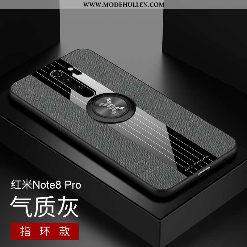 Hülle Xiaomi Redmi Note 8 Pro Muster Weiche Persönlichkeit Kreativ Stoff Halterung Schutz Braun