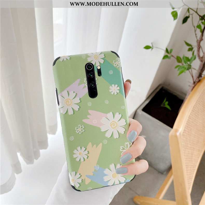 Hülle Xiaomi Redmi Note 8 Pro Prägung Karikatur Schutz Einfassung Case Handy Lila