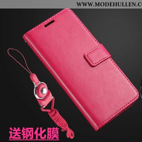 Hülle Xiaomi Redmi Note 8 Pro Schutz Braun Rot Folio Handy Case