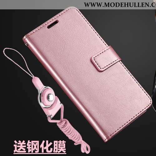 Hülle Xiaomi Redmi Note 8 Pro Schutz Braun Rot Folio Handy Case