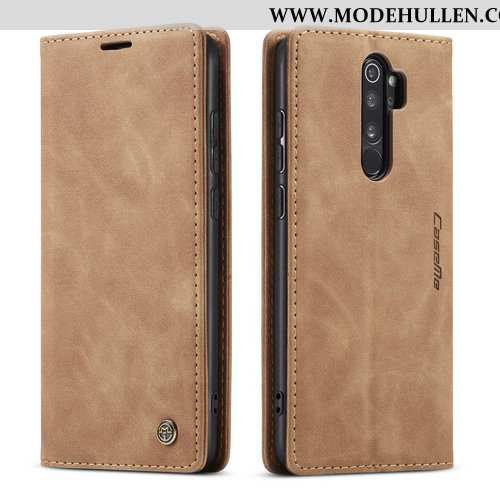 Hülle Xiaomi Redmi Note 8 Pro Schutz Lederhülle Case Mini Anti-sturz Handy Blau