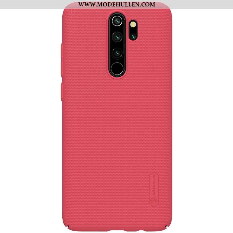 Hülle Xiaomi Redmi Note 8 Pro Schutz Nubuck Leichtgewicht Schwer Dünne Rot Mini Blau