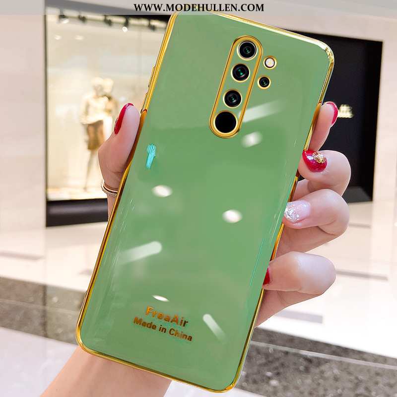 Hülle Xiaomi Redmi Note 8 Pro Schutz Weiche Kuh Silikon Grau Mini Handy Rosa