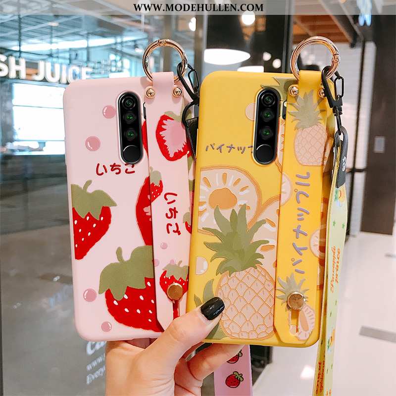 Hülle Xiaomi Redmi Note 8 Pro Silikon Schutz Rot Kreativ Trend Frucht Case Gelbe