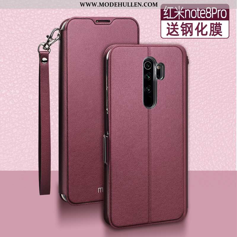 Hülle Xiaomi Redmi Note 8 Pro Super Weiche Silikon Rosa Case Schutz Rot