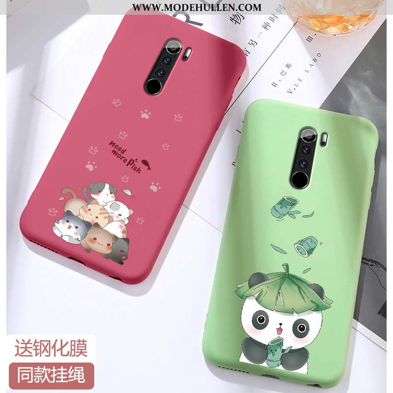 Hülle Xiaomi Redmi Note 8 Pro Trend Super Karikatur Netto Rot Rot Weiche Rote