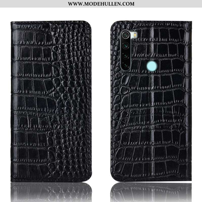 Hülle Xiaomi Redmi Note 8t Lederhülle Schutz Alles Inklusive Handy Anti-sturz Case Rot Rote