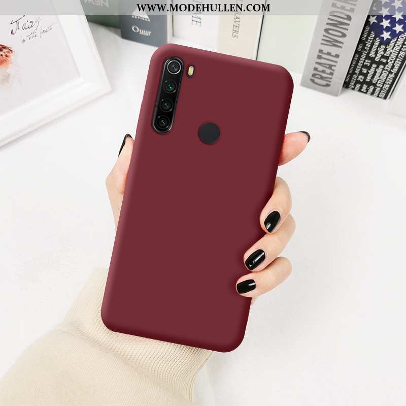 Hülle Xiaomi Redmi Note 8t Persönlichkeit Kreativ Netto Rot Anti-sturz Gelb Einfarbig Schutz Gelbe