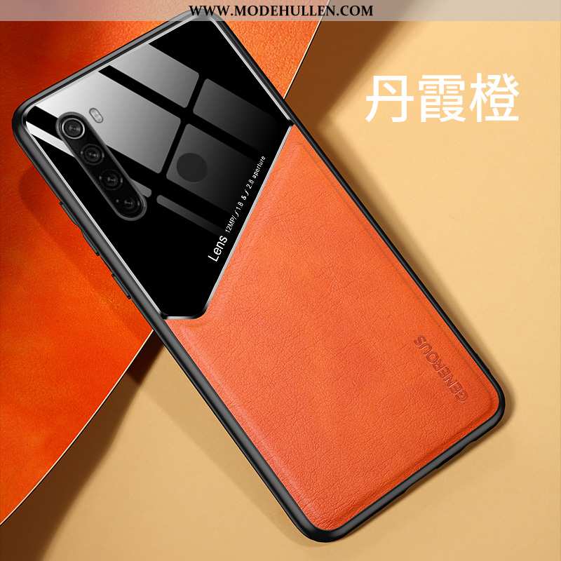 Hülle Xiaomi Redmi Note 8t Persönlichkeit Leder High-end Rot Business Muster Super Blau