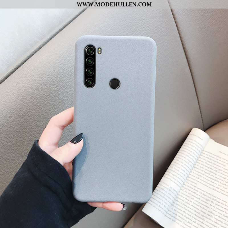 Hülle Xiaomi Redmi Note 8t Super Weiche Rot Einfach Nubuck Handy Dünne Rote