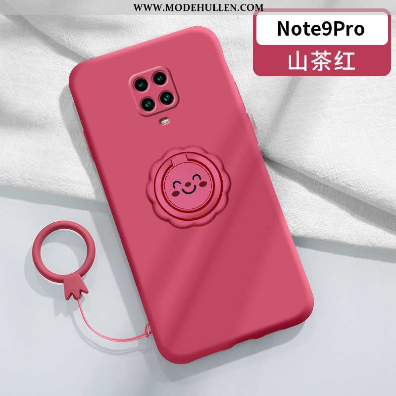 Hülle Xiaomi Redmi Note 9 Pro Kreativ Super Smiley Liebhaber Ring Halterung Grau