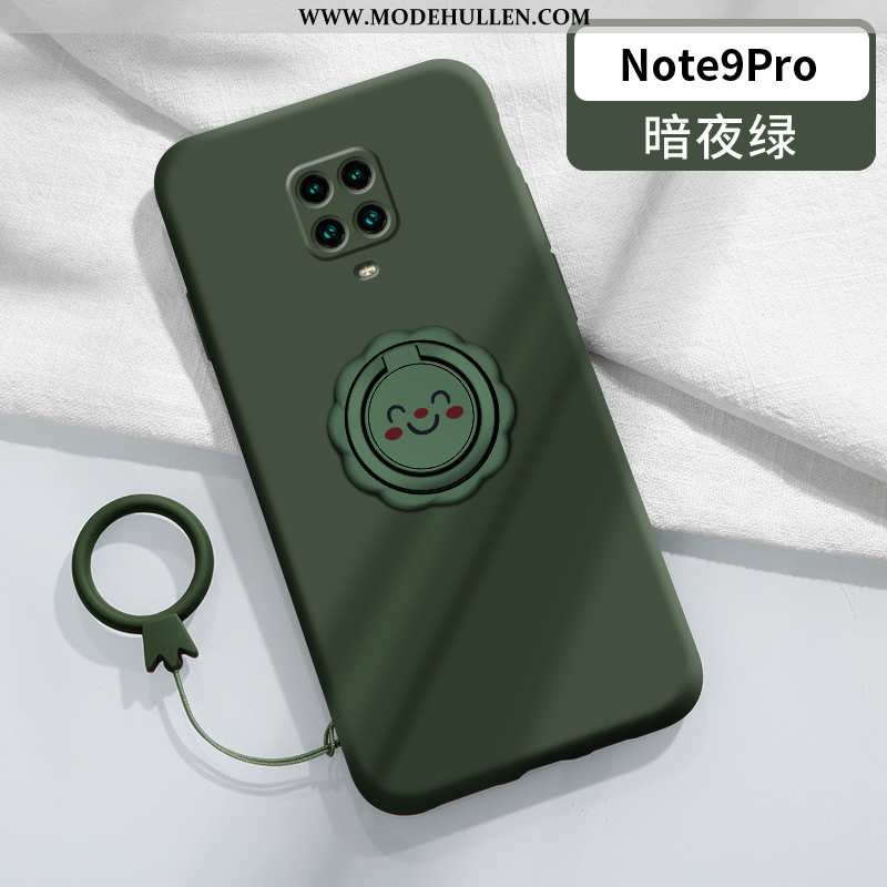 Hülle Xiaomi Redmi Note 9 Pro Kreativ Super Smiley Liebhaber Ring Halterung Grau