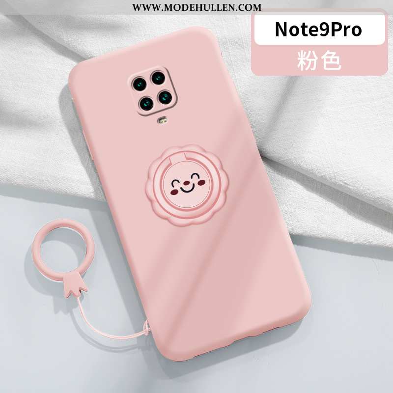 Hülle Xiaomi Redmi Note 9 Pro Kreativ Super Smiley Liebhaber Ring Halterung Grau