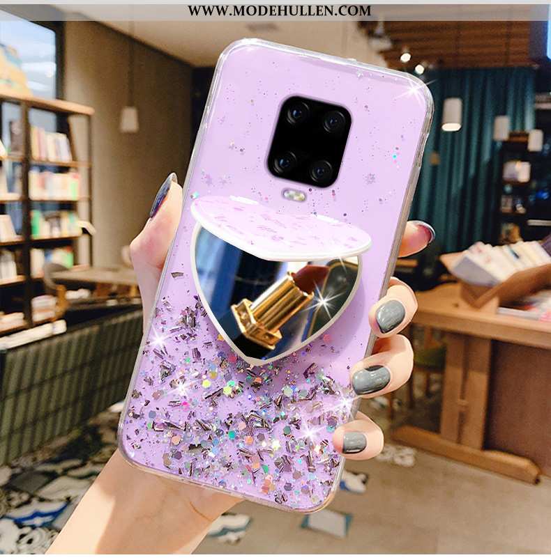 Hülle Xiaomi Redmi Note 9 Pro Luxus Transparent Mini Case Halterung Rosa Schutz