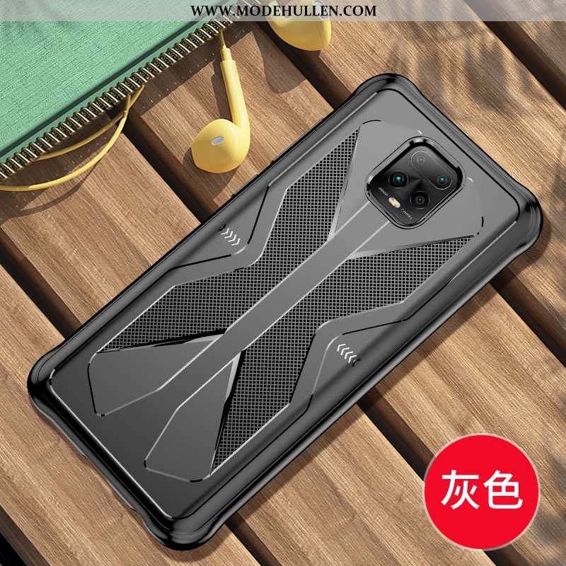 Hülle Xiaomi Redmi Note 9 Pro Schutz Transparent Kühlung Handy Case Silikon Grau