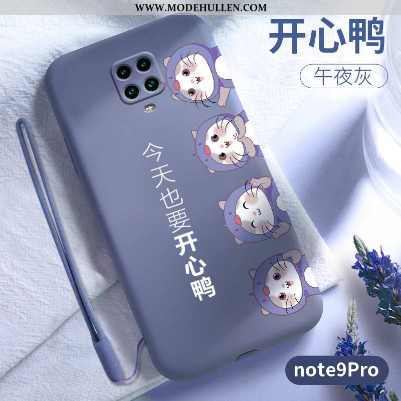 Hülle Xiaomi Redmi Note 9 Pro Silikon Schutz Karikatur Weiche Persönlichkeit Nette Case Rosa