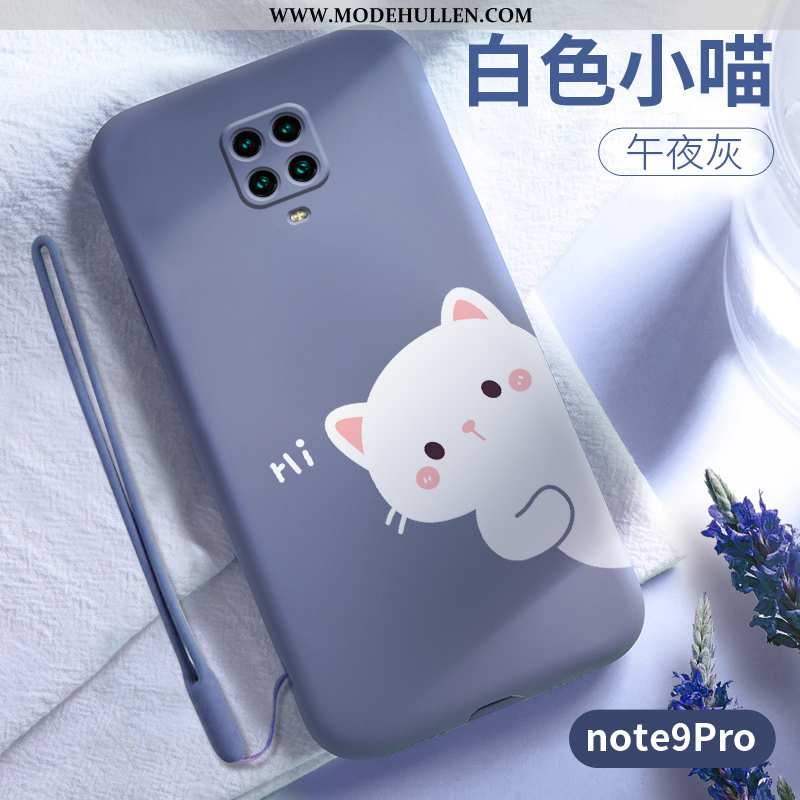 Hülle Xiaomi Redmi Note 9 Pro Silikon Schutz Karikatur Weiche Persönlichkeit Nette Case Rosa