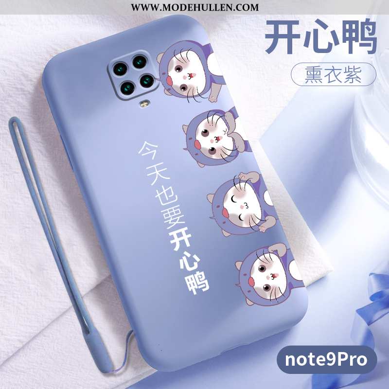 Hülle Xiaomi Redmi Note 9 Pro Silikon Schutz Karikatur Weiche Persönlichkeit Nette Case Rosa