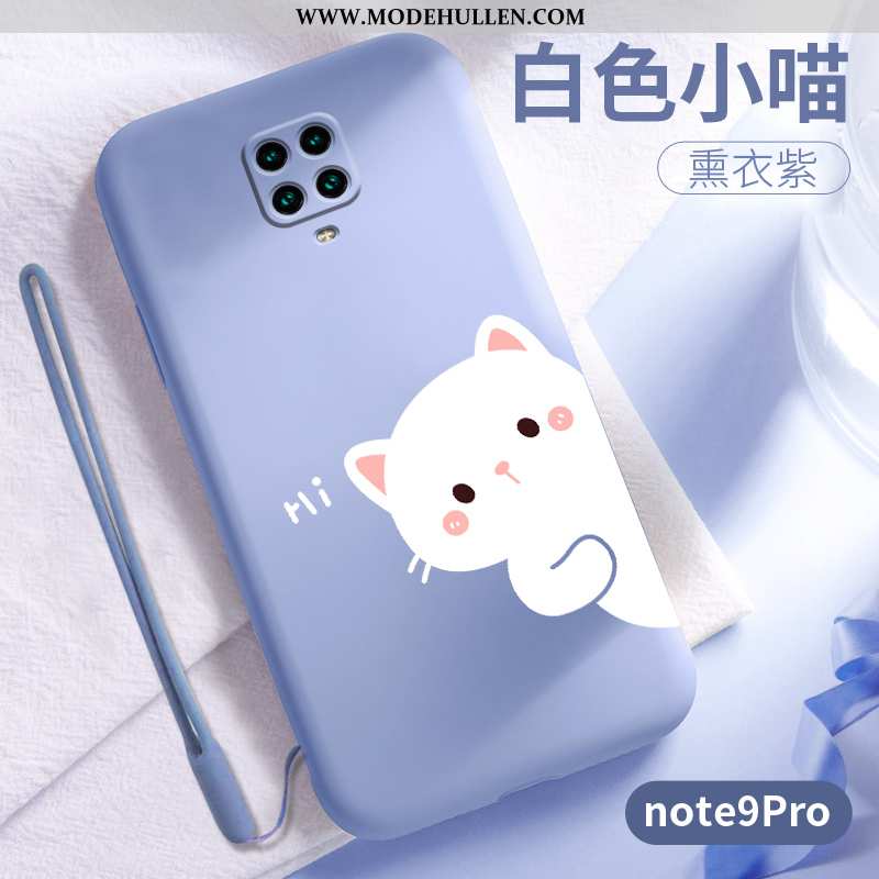 Hülle Xiaomi Redmi Note 9 Pro Silikon Schutz Karikatur Weiche Persönlichkeit Nette Case Rosa