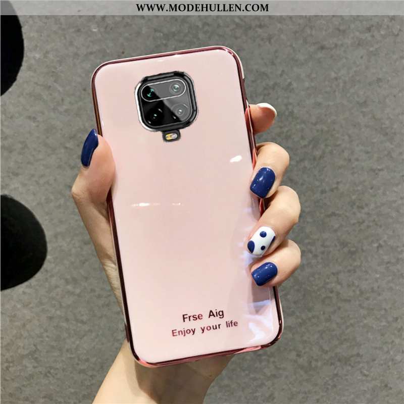 Hülle Xiaomi Redmi Note 9 Pro Weiche Silikon Rosa Nette Netto Rot Alles Inklusive Rot