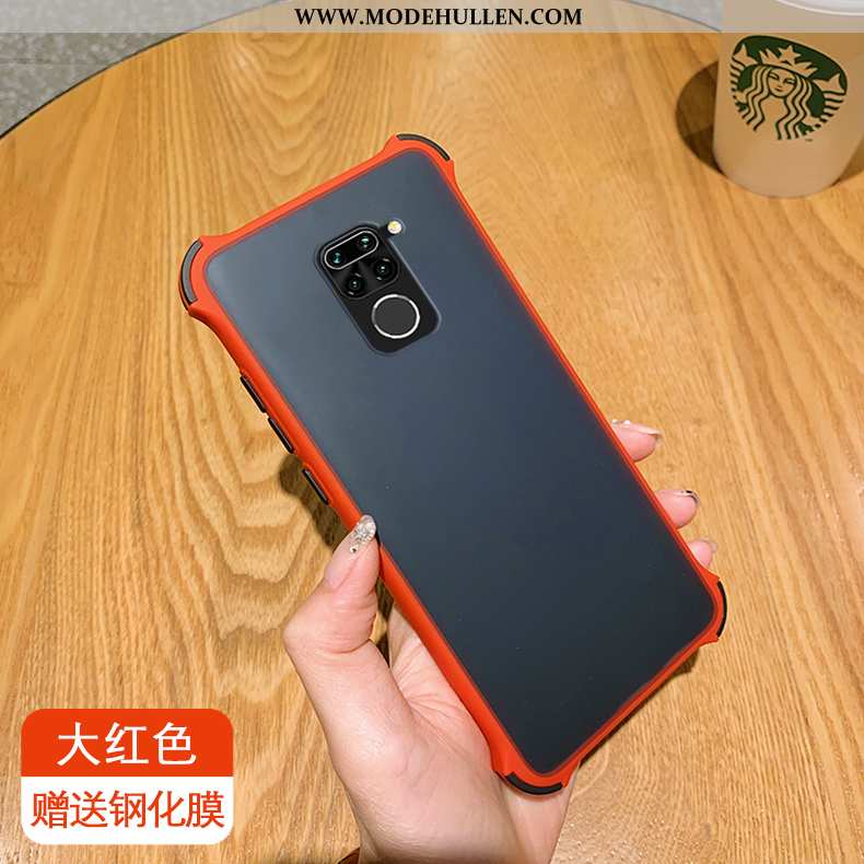 Hülle Xiaomi Redmi Note 9 Schutz Handy Temperieren Weiche Mini Einfassung Rote