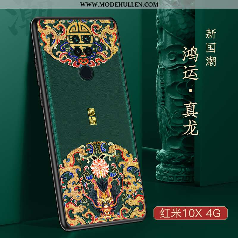 Hülle Xiaomi Redmi Note 9 Schutz Kreativ Silikon Chinesische Art Anti-sturz Mini Handy Rote