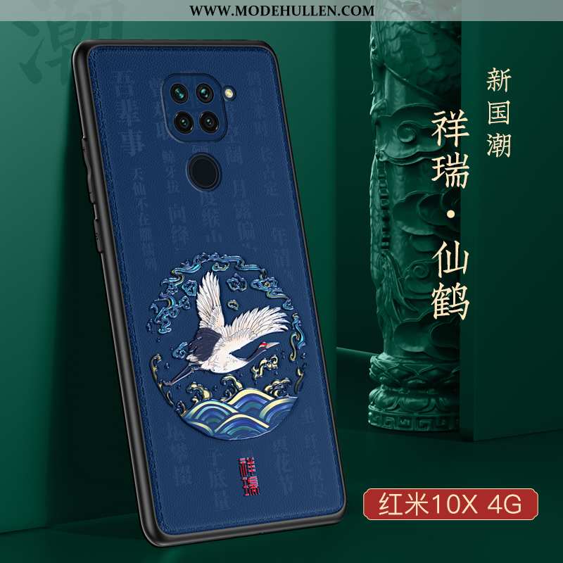 Hülle Xiaomi Redmi Note 9 Schutz Kreativ Silikon Chinesische Art Anti-sturz Mini Handy Rote