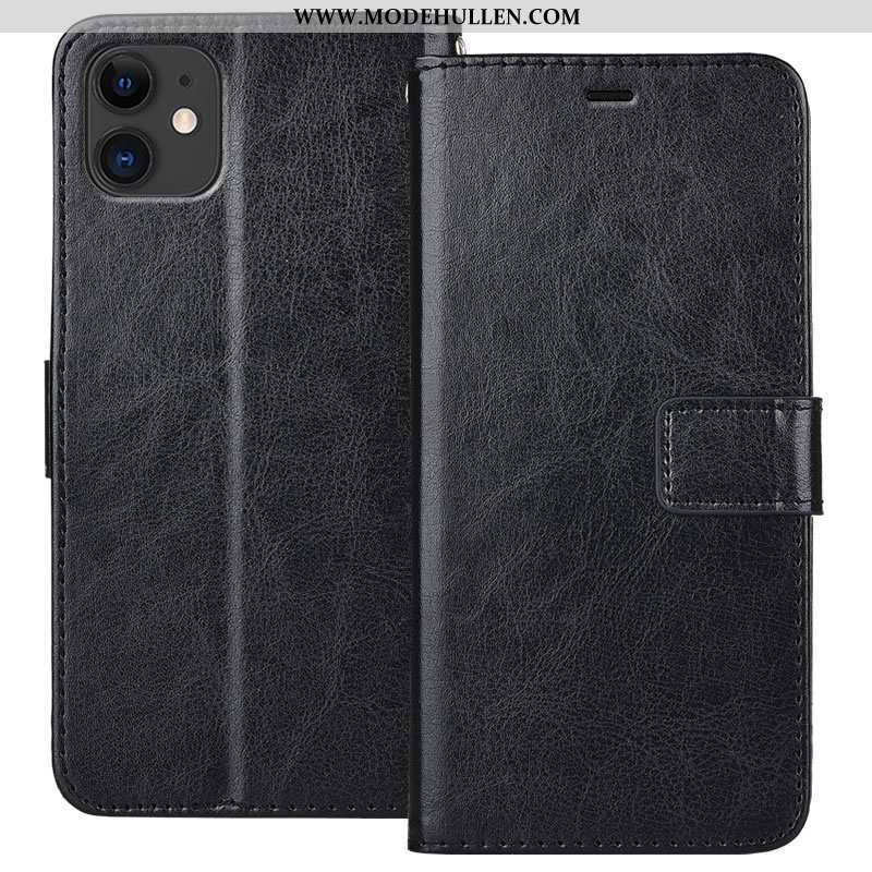 Hülle iPhone 11 Geldbörse Weiche Farbe Folio Alles Inklusive Anti-sturz Handy Blau