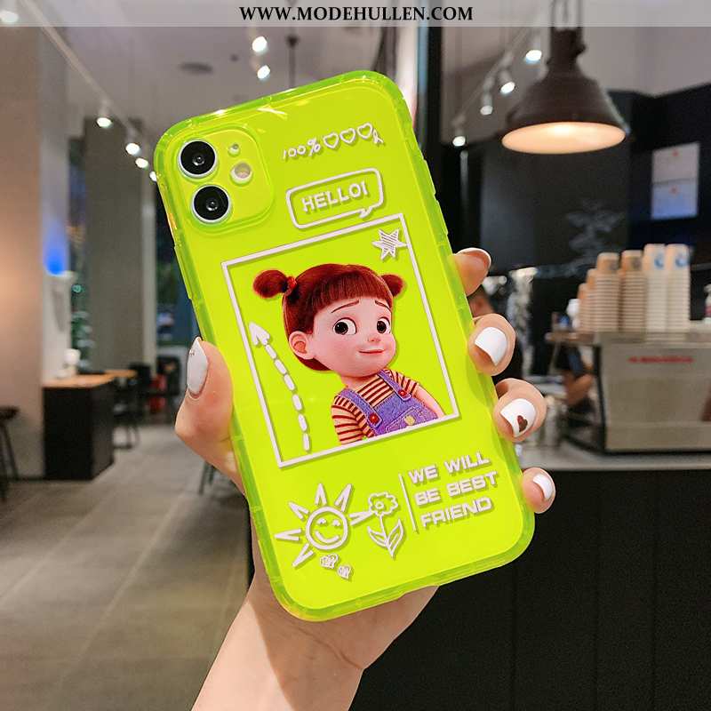 Hülle iPhone 11 Karikatur Nette Liebhaber Fluo Orange Anti-sturz Neu