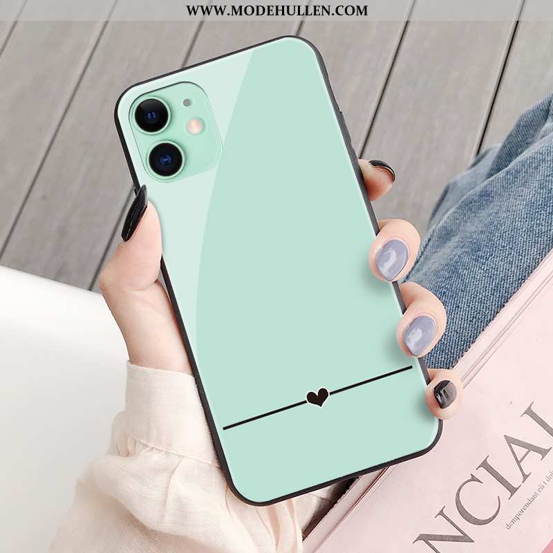 Hülle iPhone 11 Persönlichkeit Schutz Handy Case Liebe Lila Grün