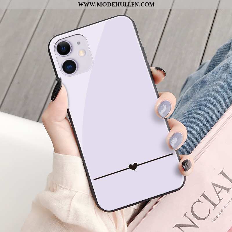 Hülle iPhone 11 Persönlichkeit Schutz Handy Case Liebe Lila Grün