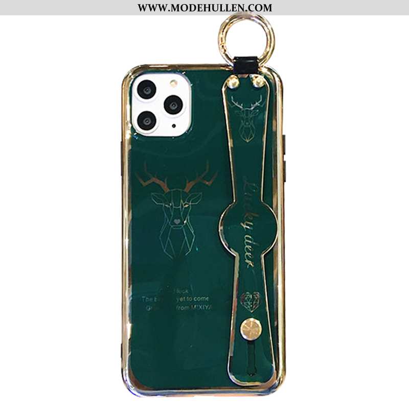 Hülle iPhone 11 Pro Luxus Weiche Handy Anti-sturz Grau Grün Case