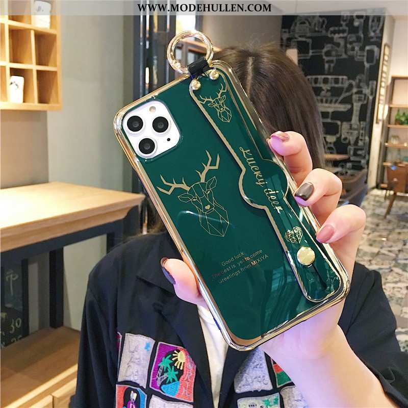 Hülle iPhone 11 Pro Luxus Weiche Handy Anti-sturz Grau Grün Case