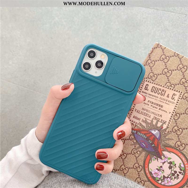 Hülle iPhone 11 Pro Max Kreativ Trend Alles Inklusive Handy Silikon Blau Case