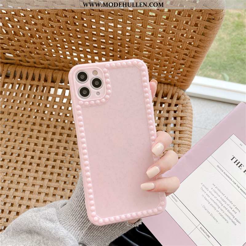 Hülle iPhone 11 Pro Max Kreativ Weiche Liebhaber Case Einfarbig Anti-sturz Grün