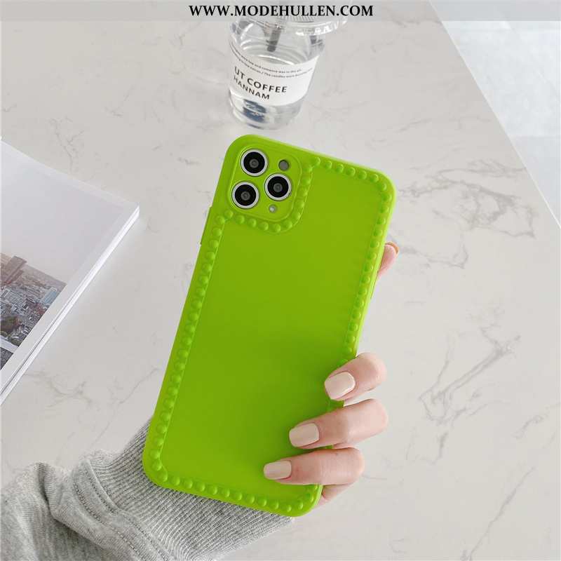 Hülle iPhone 11 Pro Max Kreativ Weiche Silikon Alles Inklusive Anti-sturz Handy Case Grün