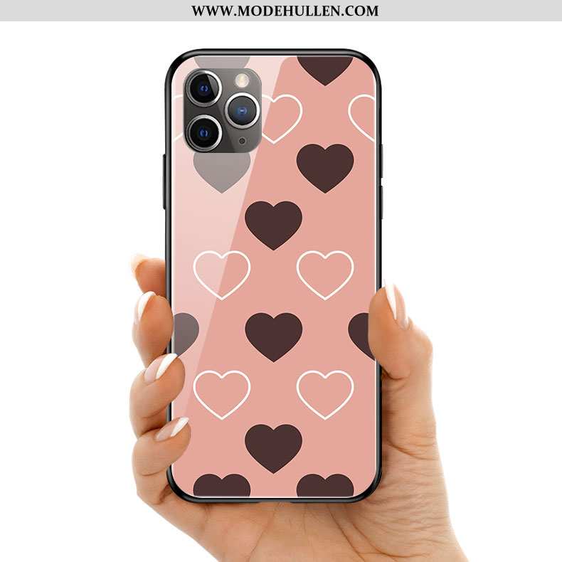 Hülle iPhone 11 Pro Max Mode Kreativ Rosa Mini Glas Liebe