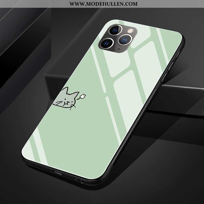Hülle iPhone 11 Pro Max Nette Silikon Handy Gelb Mini Glas Gelbe