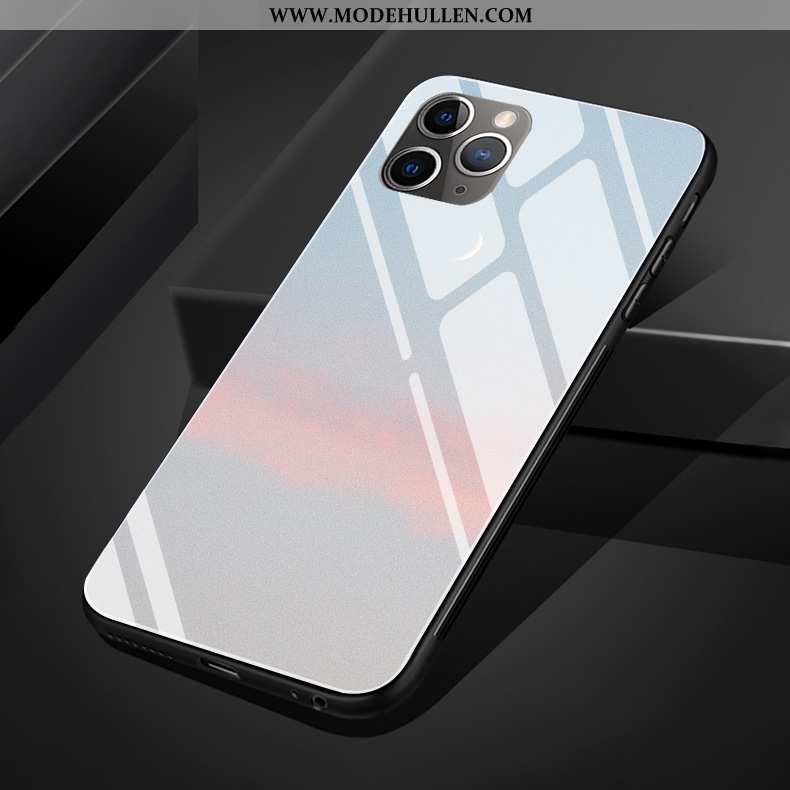 Hülle iPhone 11 Pro Max Silikon Schutz Case Lila Wind Glas Licht