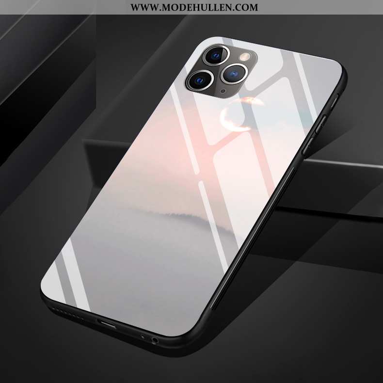 Hülle iPhone 11 Pro Max Silikon Schutz Case Lila Wind Glas Licht
