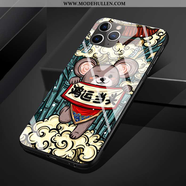 Hülle iPhone 11 Pro Max Silikon Schutz Handy Trend Neu Blau Chinesische Art