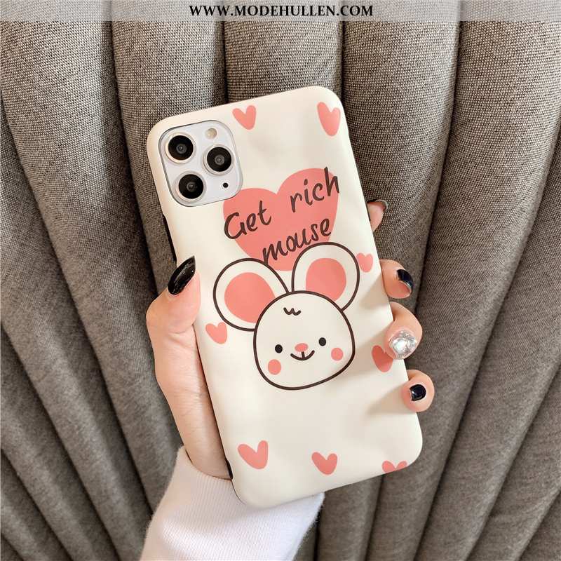 Hülle iPhone 11 Pro Max Silikon Schutz Mini Case Ratte Kaninchen Liebe Rosa