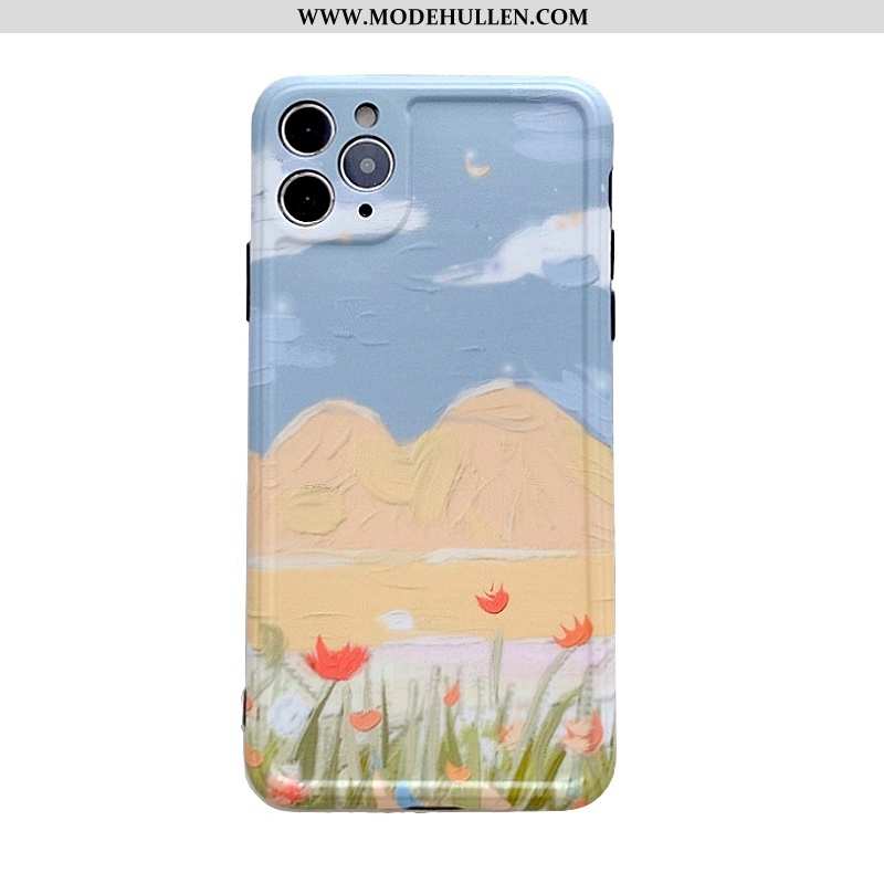 Hülle iPhone 11 Pro Silikon Weiche Kunst Alles Inklusive Case Lila