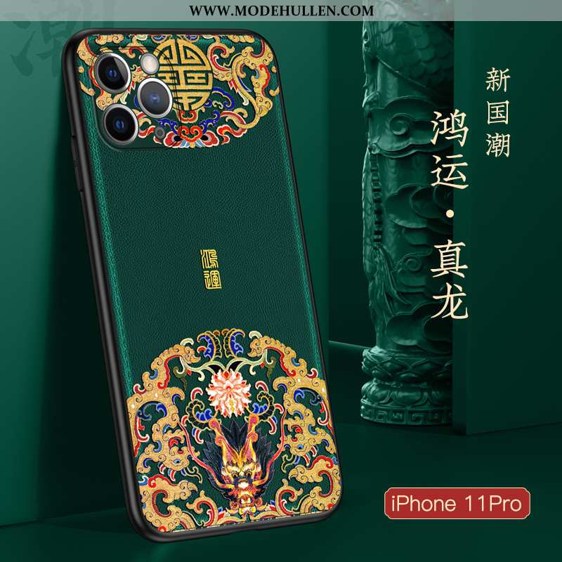 Hülle iPhone 11 Pro Trend Super Chinesische Art Schutz Anti-sturz Dünne Case Schwarz