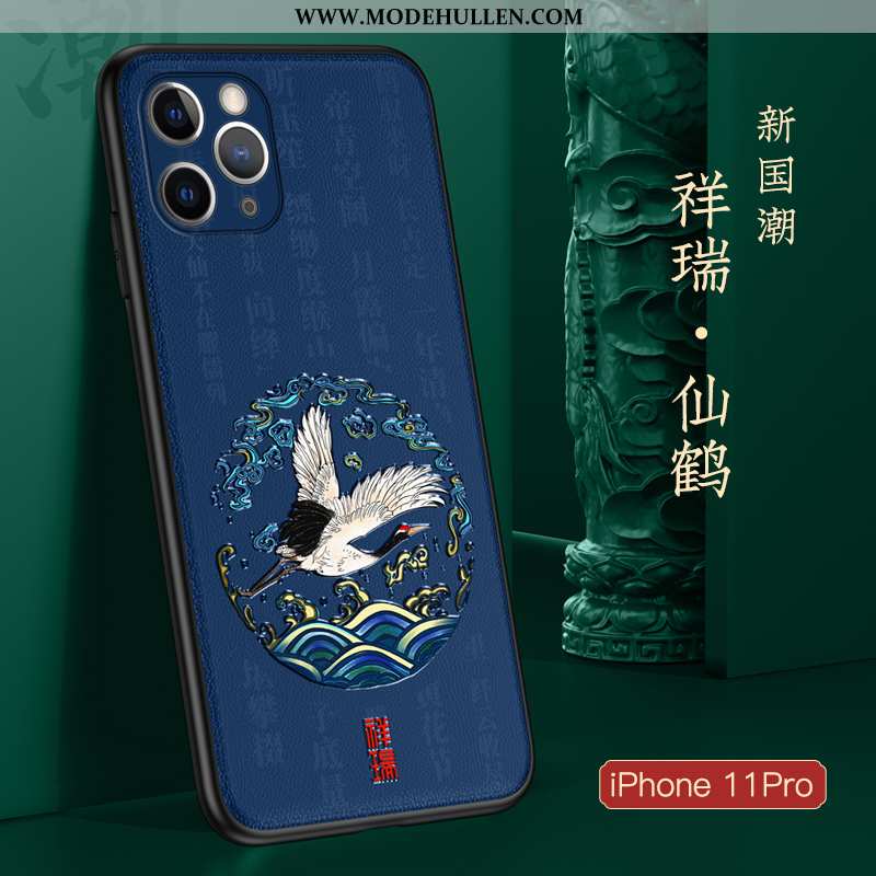 Hülle iPhone 11 Pro Trend Super Chinesische Art Schutz Anti-sturz Dünne Case Schwarz