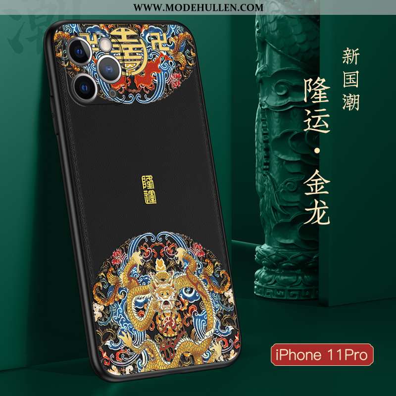 Hülle iPhone 11 Pro Trend Super Chinesische Art Schutz Anti-sturz Dünne Case Schwarz