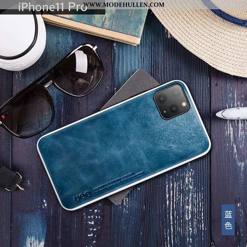 Hülle iPhone 11 Pro Trend Weiche Alles Inklusive Case High-end Handy Leder Rote