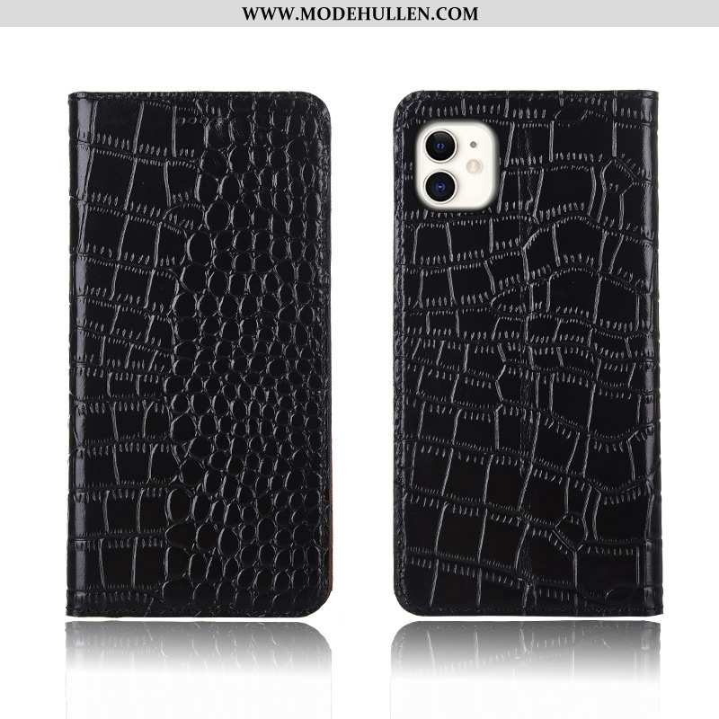 Hülle iPhone 11 Silikon Schutz Anti-sturz Case Muster Einfassung Handy Braun