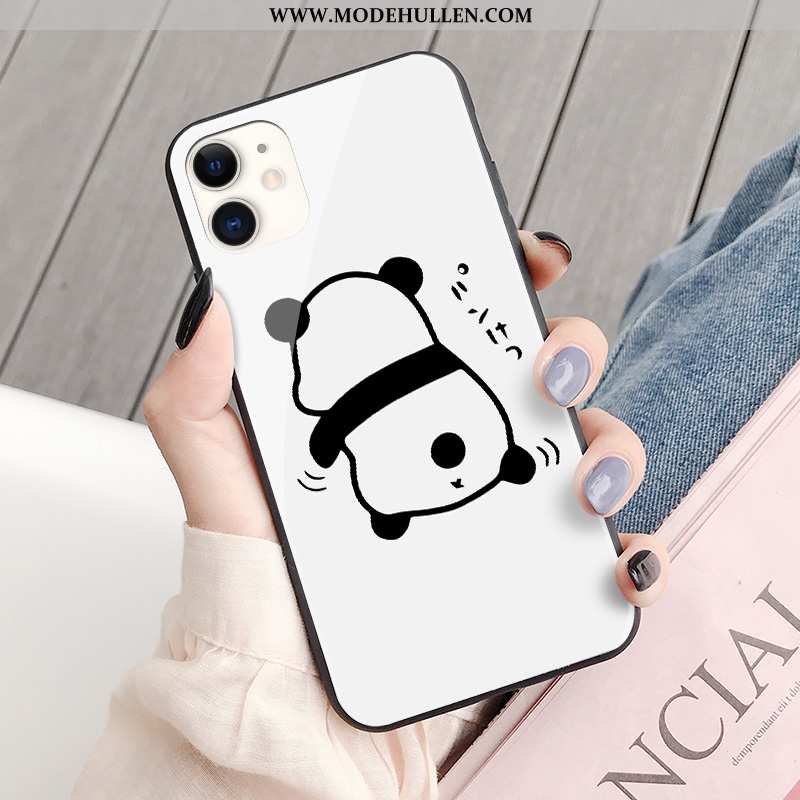 Hülle iPhone 11 Trend Schutz Case Weiß Glas Liebhaber Handy Weiße