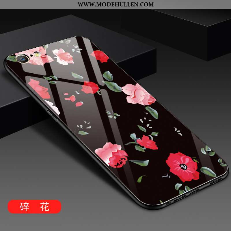 Hülle iPhone 6/6s Mode Trend Mini Glas Handy Case Schwarz